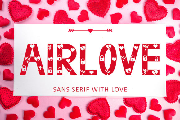 Airlove: A Romantic Decorative Typeface for Editors