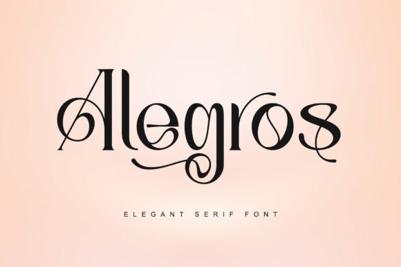 Alegros: A Refined Serif Font for Editorial Design