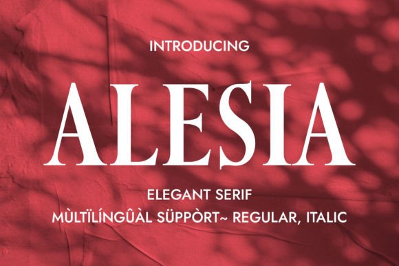 Alesia Serif Font for Elegant Handmade Designs