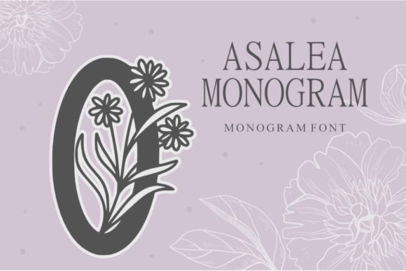 Asalea Monogram: A Delicate Typeface for Makers