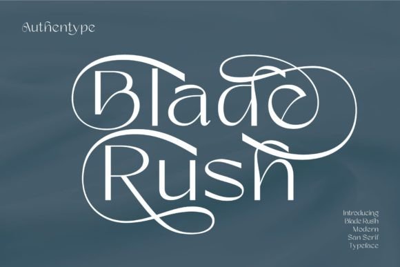 Blade Rush: A Modern Sans Serif Typeface for Digital Design