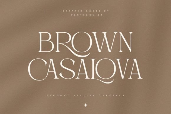 Brown Casalova: A Serif Font for Bold Campaigns