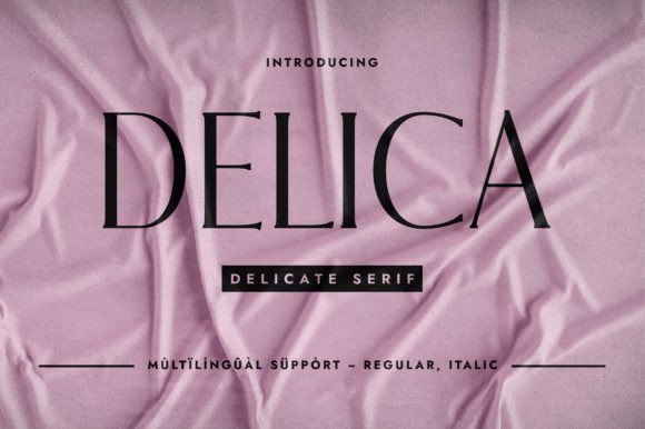 Delica: A Serif Typeface for Digital Elegance