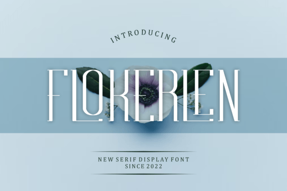 Flokerlen: A Refined Serif Typeface for Editorial Design