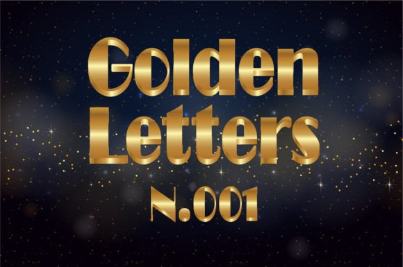 Golden Letters N.001: A Premium Font for Bold Campaigns
