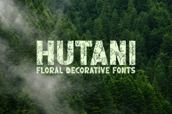Hutani: The Floral Typeface for Elegant Branding