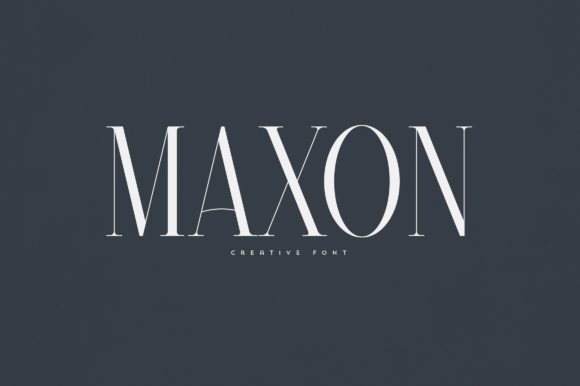 Maxon Typeface: A Serif Font for Editorial Elegance