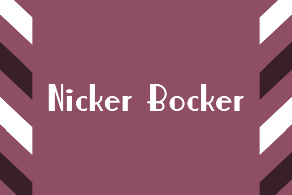 Nicker Bocker: The Elegant Sans Serif Font for Crafters