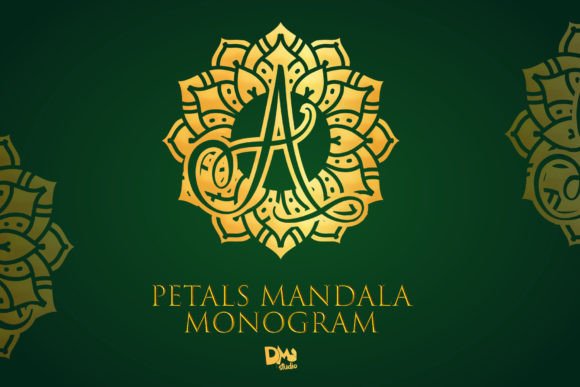 Petals Mandala Monogram: A Font for Elegant Branding