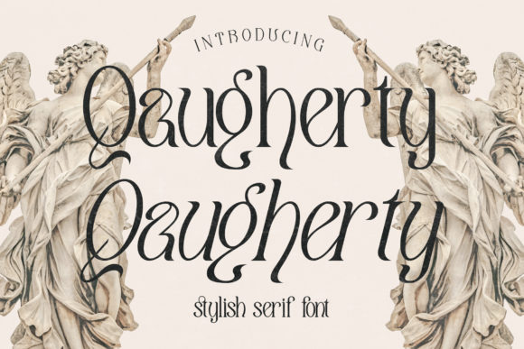 Qaugherty: A Refined Serif Typeface for Editorial Elegance