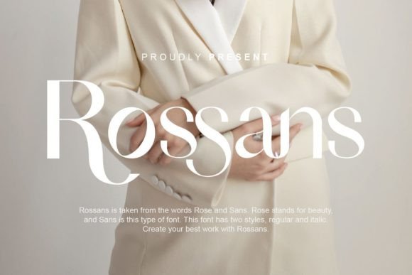 Rossans: A Modern Sans Serif Typeface for Editorial Design