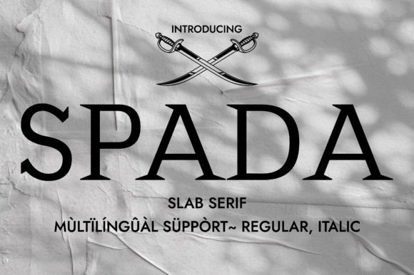 Spada Typeface: A Designer’s Guide to Elegant Slab Serif Branding
