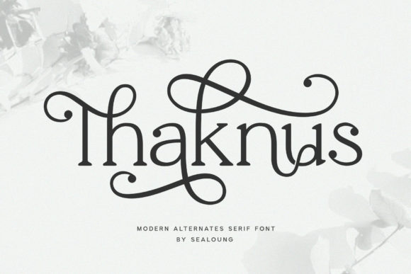 Thaknus: The Serif Font That Elevates Brand Identity