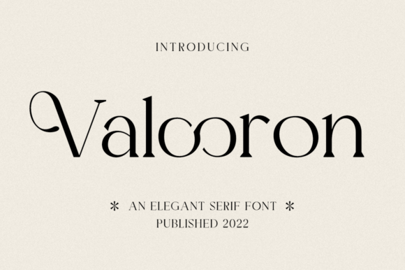 Valooron: A Serif Font for Polished Branding